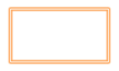 Glowing orange neon frame design element