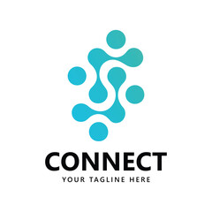 Molecul tech design element vector idea with modern concept