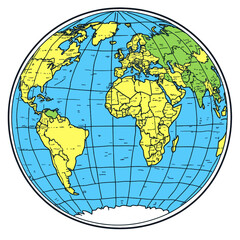 Illustration of a globe 
