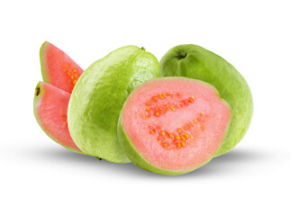 fresh guava fruit on transparent background