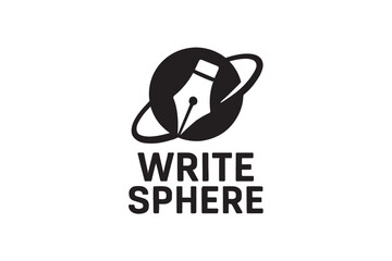 Fototapeta premium Write Sphere vector on white background.01
