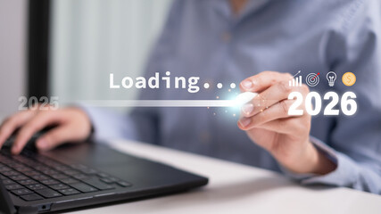 2026 loading new year beginning business future vision success goal progress innovation strategy...