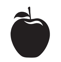 silhouette image of an apple with a transparent background