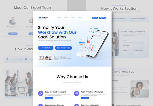 Landing Page for Modern Solution