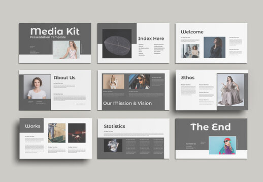 Media Kit Presentation Template Design