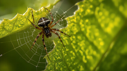 spider on a web