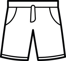 man shorts pant icon vector silhouette illustration 