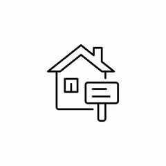 house announce icon sign vector