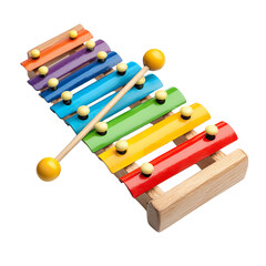 Fototapeta premium Xylophone for kids colorful musical instrument toy learning and education early development play sound rhythm