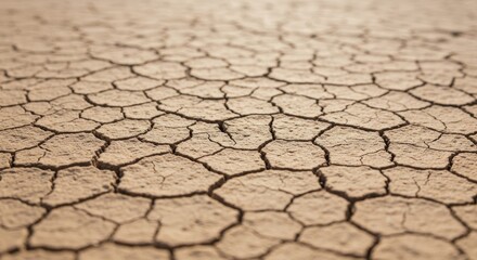 Parched earth texture evoking drought and climate change implications