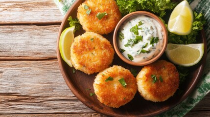 Air Fried Crab Cakes with Creamy Sauce