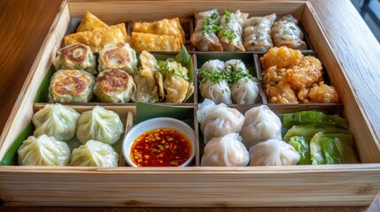 Assortment of Delicious Air Fried Dumplings