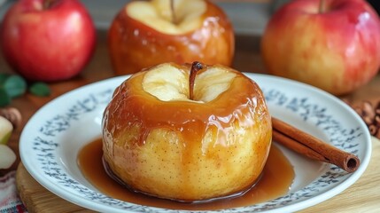 Caramel Topped Air Fried Apples Delight