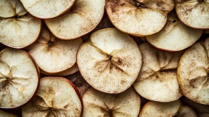Cinnamon Coated Air Fried Apple Slices