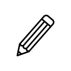 Fototapeta premium Outline Icon of a Sketching Pencil
