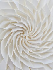 Abstract Swirl of White Fabric - Textured Background