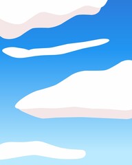 Obraz premium blue sky with clouds