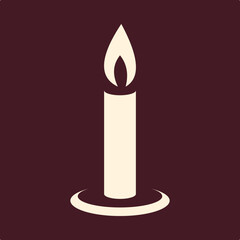 Candle trendy useful important vector Illustration design glorious colorful background