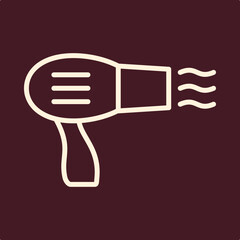 Hair Dryer trendy useful important vector Illustration design glorious colorful background