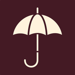 Umbrella trendy useful important vector Illustration design glorious colorful background