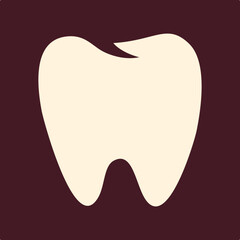 Tooth trendy useful important vector Illustration design glorious colorful background