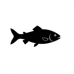 Fish Silhouette Vector - Swimming Right