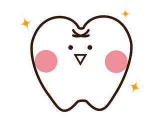 キラキラかわいい歯のマスコットキャラクター
