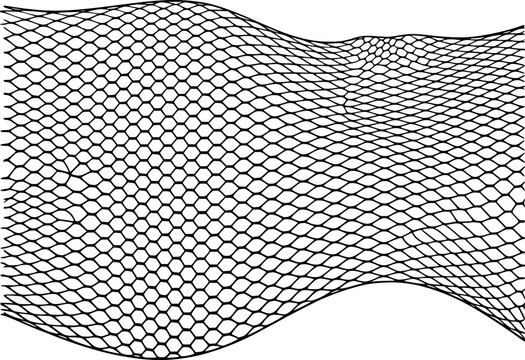 Black fishnet textured background for abstract design or digital overlay