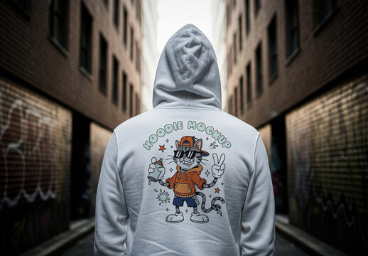 White Hoodie Mockup