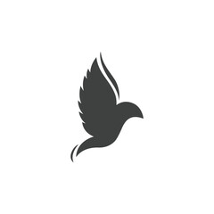Creative Design of Flying Dove Logo as a Symbol of Peace