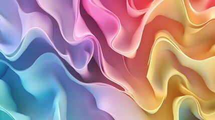 Obraz premium Abstract Colorful Wave Background with Smooth Gradient Texture and Flow