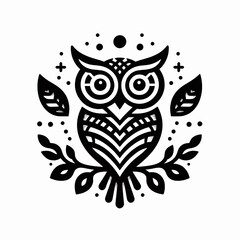 Obraz premium owl on a branch, owl on white background, owl, owl in the night, owl on a tree, owl on white, owl with wings, owl on tree branch
