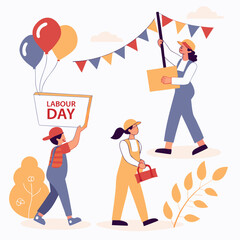 happy birthday card with children