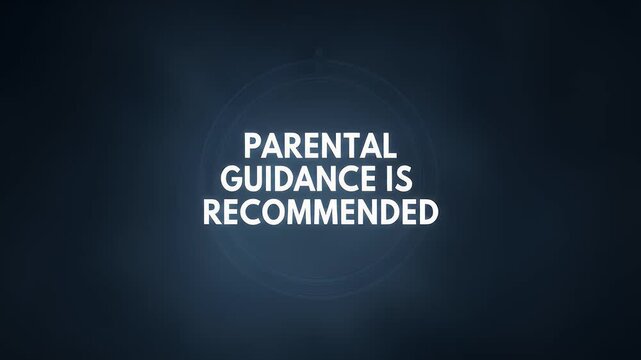 Indigo fog warning screen with parental guidance recommended message