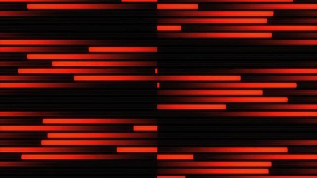 Staggered Ember Lines Abstract Glowing Bar Loop
