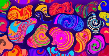 Multicolored liquified background texture