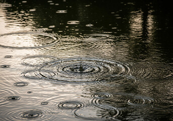 water surface with ripples