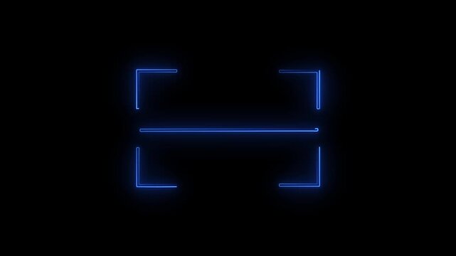 QR Scanning Verification icon. Seamless looping animation of electronic code scanner. square code scanning animation.4k, video, black, background,  - Powered by Adobe