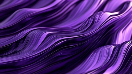 Abstract Purple Waves Background with Metallic Shine Perfect for Modern Design