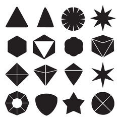 Basic Shape Collection &ndash; Polygonal Elements with Sharp and Rounded Edges