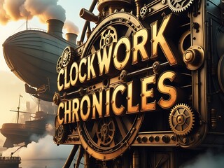 Steampunk Airship Clockwork Chronicles.