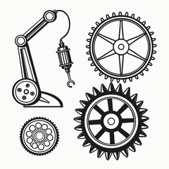 Obraz premium set of gears