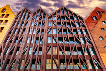 New houses construction in Europe. Residential house development