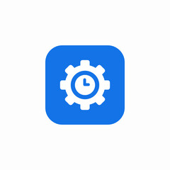 update time icon sign vector