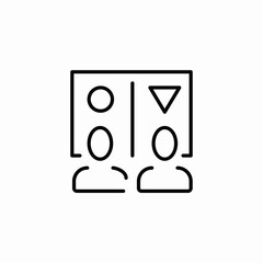 user interaction icon sign vector