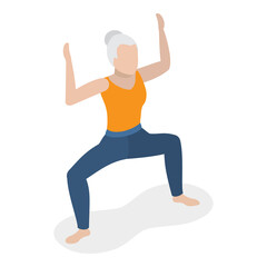 3D Isometric Flat  Illustration of Chakra Systems. Item 11