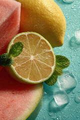 capture vibrant essence of summer through colorful palettes featuring fruits like watermelon mandarin lemon and