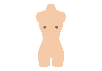 Sewing mannequin with orange jacket semi flat color vector object. Making clothes for casual wearing. Full sized item on white. Simple cartoon style illustration for web graphic design Mannequins real