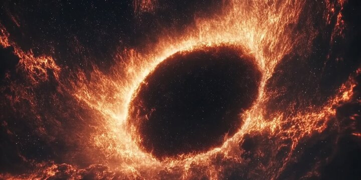 An intense astronomical phenomenon depicted in a stunning celestial display.