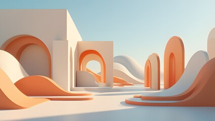 Abstract Architecture - Curved Organic Forms and Geometry